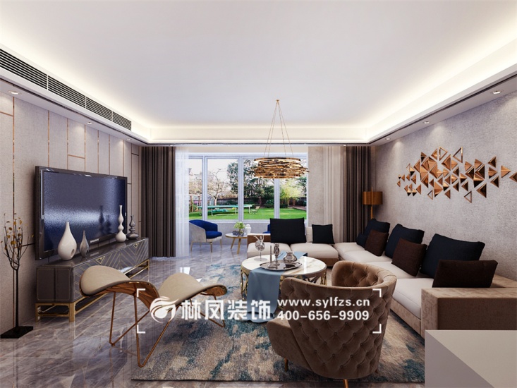 后現(xiàn)代風格客廳效果圖