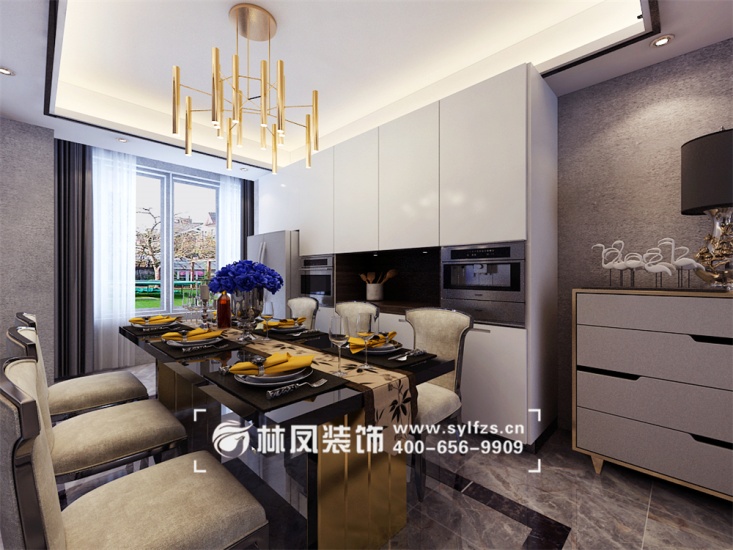 后現(xiàn)代風格餐廳效果圖