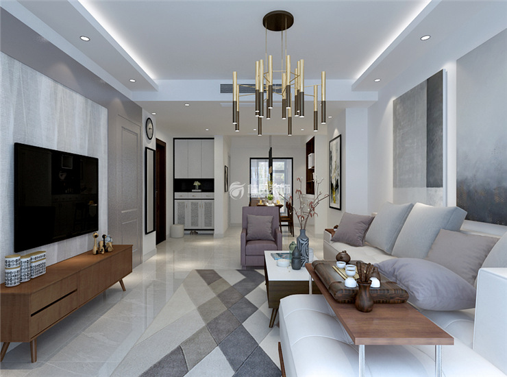 華潤(rùn)24城現(xiàn)代簡(jiǎn)約風(fēng)格裝修效果圖