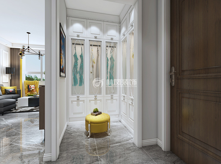 不規(guī)則臥室衣帽間設計裝修效果圖