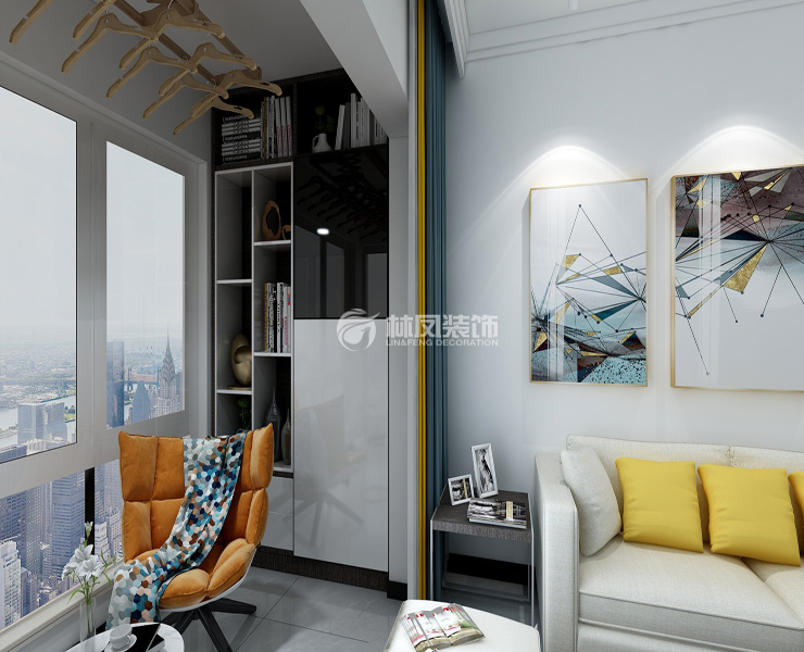 陽(yáng)臺(tái)晾衣架設(shè)計(jì)裝修效果圖