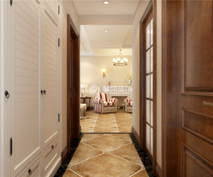 美式風格隔斷設(shè)計裝修效果圖