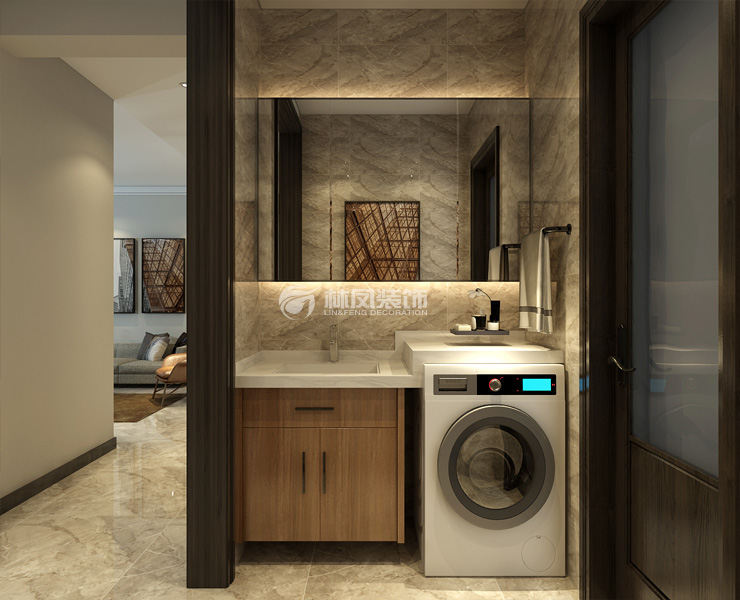 萬科翡翠四季145㎡干濕分離衛(wèi)生間設計裝修效果圖