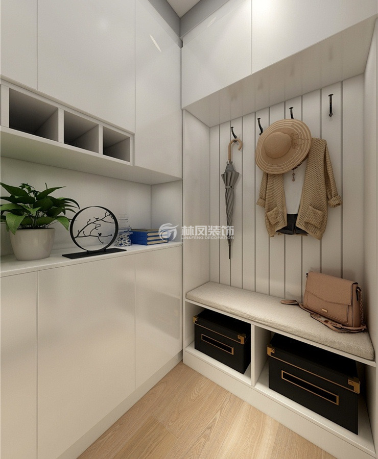 玄關(guān)收納柜設(shè)計(jì)裝修效果圖