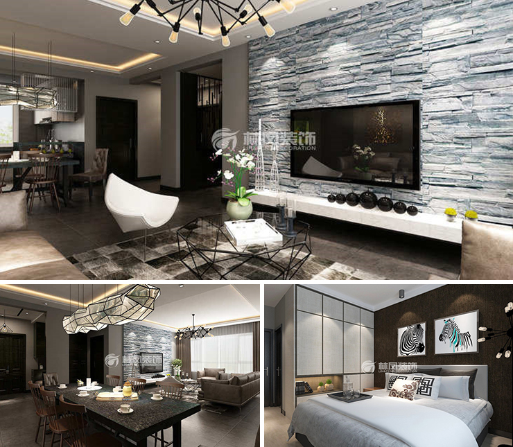 金地峯匯140平現(xiàn)代風(fēng)格裝修效果圖