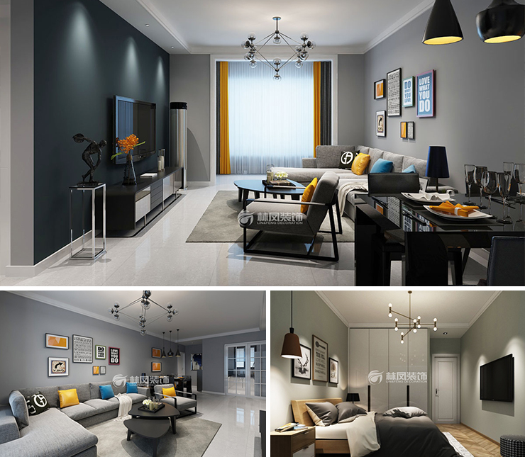 五礦世家金城125平現(xiàn)代風(fēng)格裝修效果圖