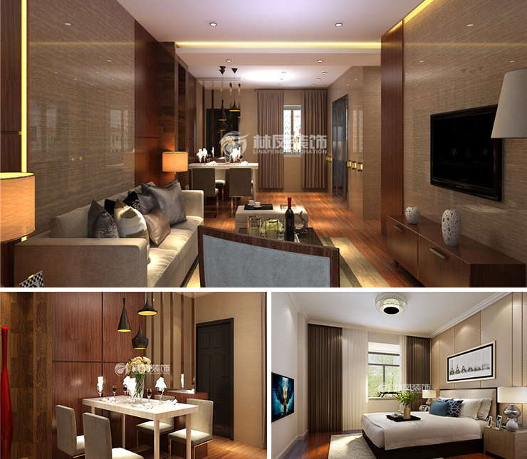 中海天譽158平現代風格裝修效果圖