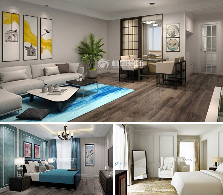 碧桂園瓏悅130平混搭風(fēng)格裝修效果圖