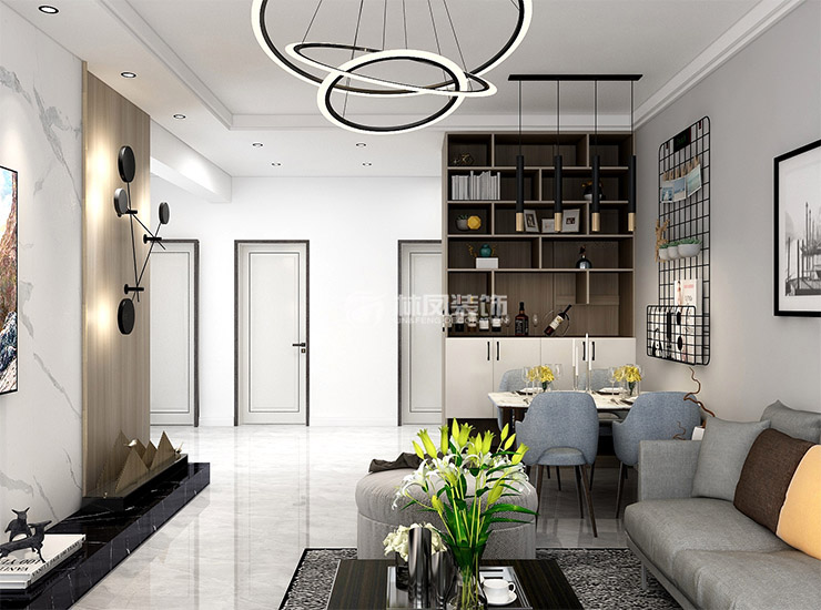 現(xiàn)代風(fēng)格客廳地臺設(shè)計(jì)裝修效果圖