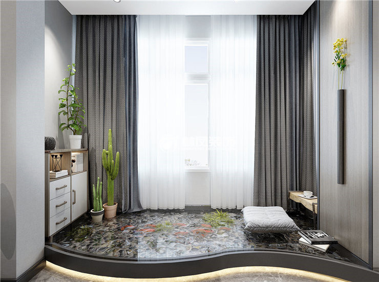 現(xiàn)代風(fēng)格陽臺擴(kuò)入客廳后裝修效果圖