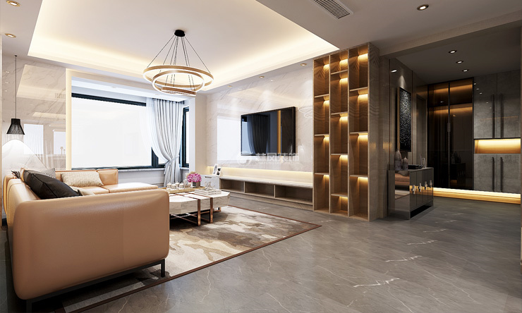 港式輕奢風(fēng)格裝修效果圖