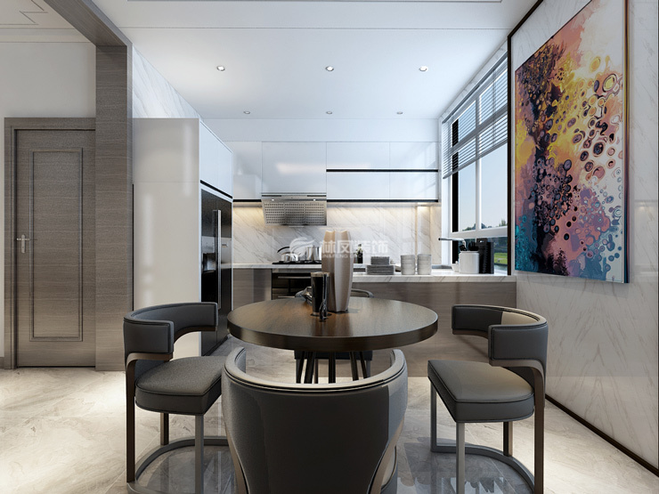 開(kāi)放式廚房照明設(shè)計(jì)裝修效果圖