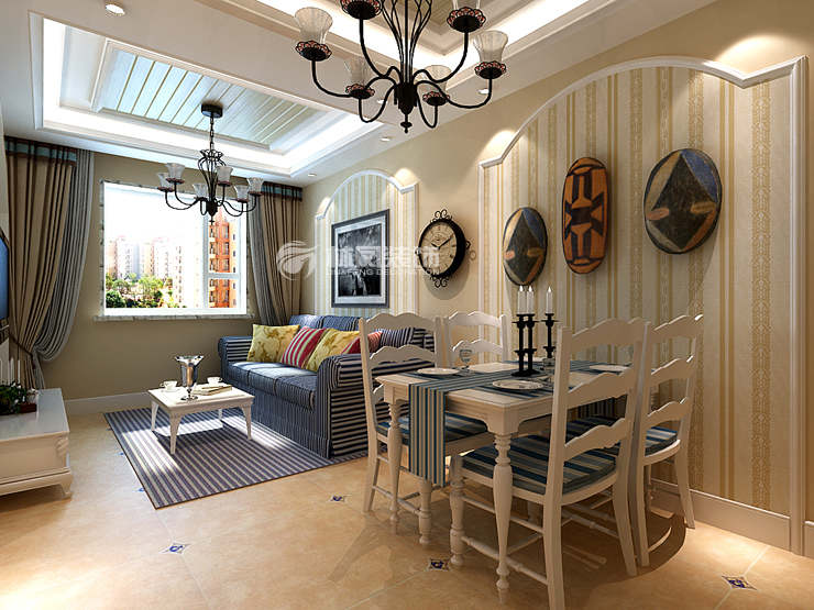 和平之門-72平米地中海風(fēng)格-餐廳1.jpg 和平之門-72平米地中海風(fēng)格-餐廳1.jpg