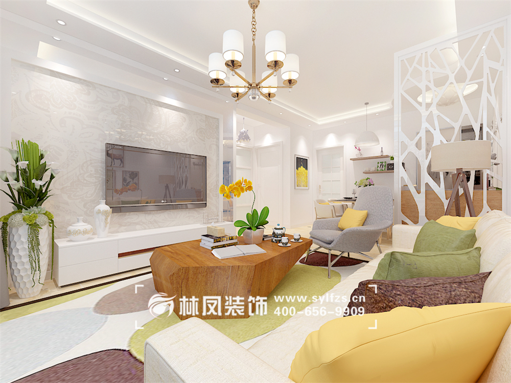 富文-萬(wàn)錦香樟樹(shù) 80㎡ - 現(xiàn)代簡(jiǎn)約-客廳2.jpg