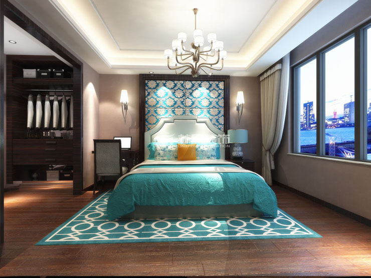 世貿(mào)五里河-215平-新中式風格-客臥2.jpg
