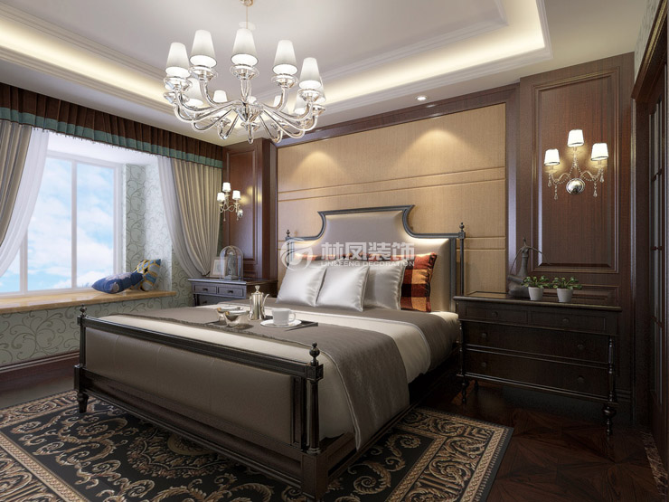 世貿(mào)五里河-215平-新中式風格-臥室.jpg