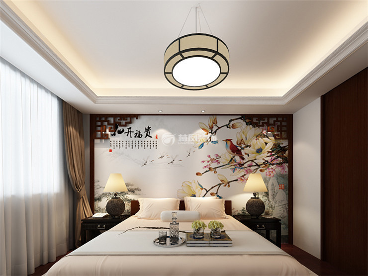 中?？党?205平-中式風(fēng)格-臥室.jpg