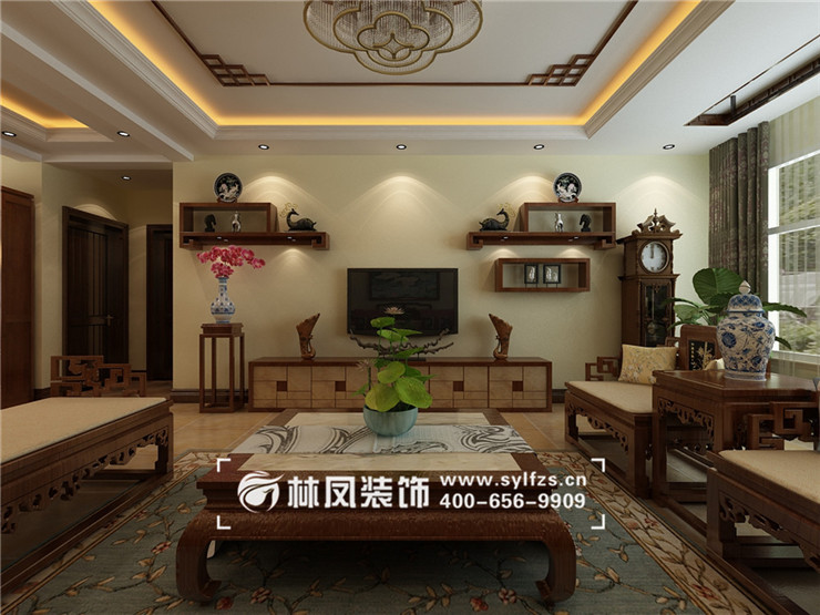 華發(fā)領(lǐng)南薈-158平-中式風格-客廳 04.jpg