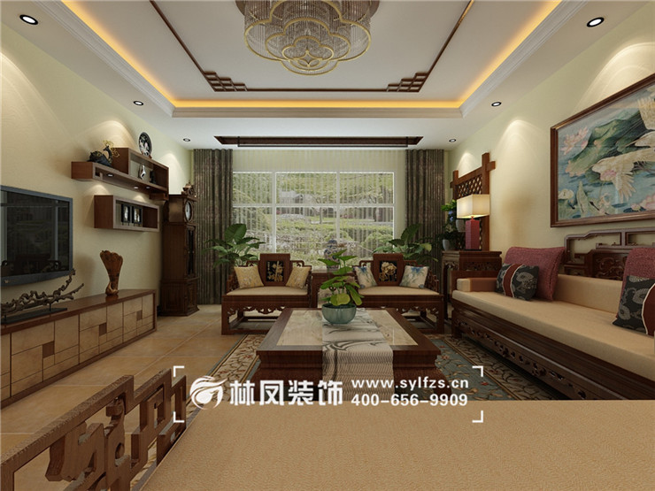 華發(fā)領(lǐng)南薈-158平-中式風格-客廳 02.jpg