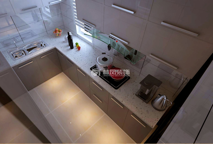 格林玫瑰灣-91平-現(xiàn)代風格-廚房.jpg