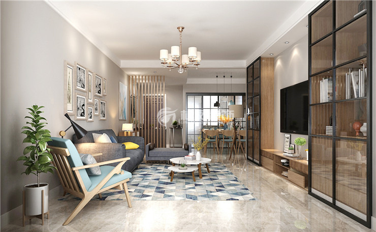 龍湖唐寧ONE-156平-現(xiàn)代風格-客廳.jpg