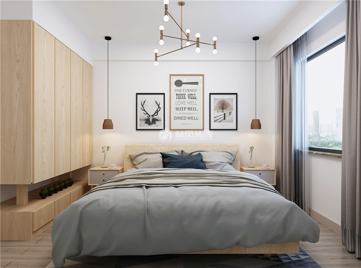 中?？党?113平-北歐風(fēng)格-臥室.jpg