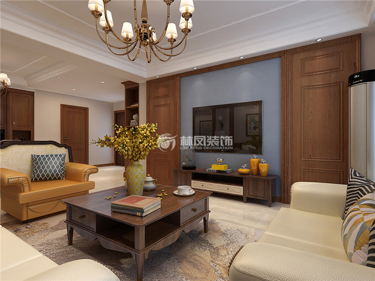 華潤·翡翠城-132平-簡美風(fēng)格- 客廳1.jpg