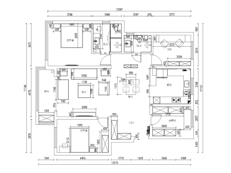 華潤·翡翠城-132平-簡美風(fēng)格- 平面圖.jpg