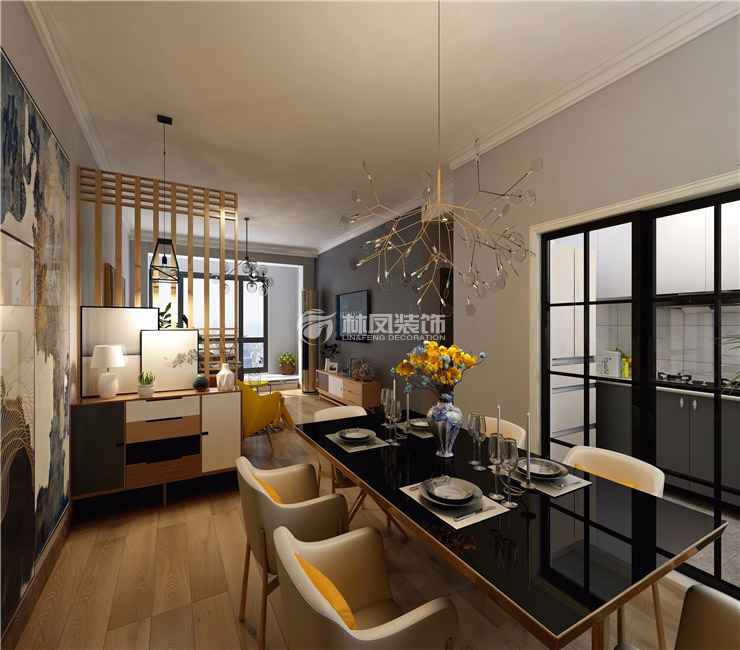 中?？党?125平-北歐風(fēng)格-客餐廳.jpg