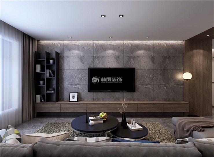 中?？党?125平-港式風格-電視背景墻2.jpg