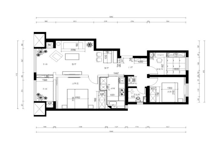 紫提東郡-93平-現(xiàn)代風格 平面方案.jpg