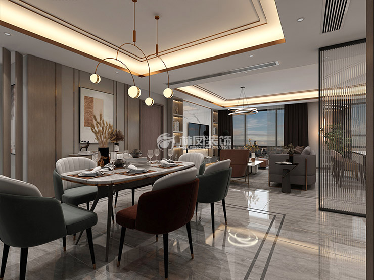 遼陽信德臻悅-140㎡-現代輕奢-餐廳3.jpg