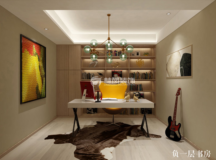 設(shè)計五部-王偉力-萬科西華府400平米-現(xiàn)代風(fēng)格-負一書房.jpg