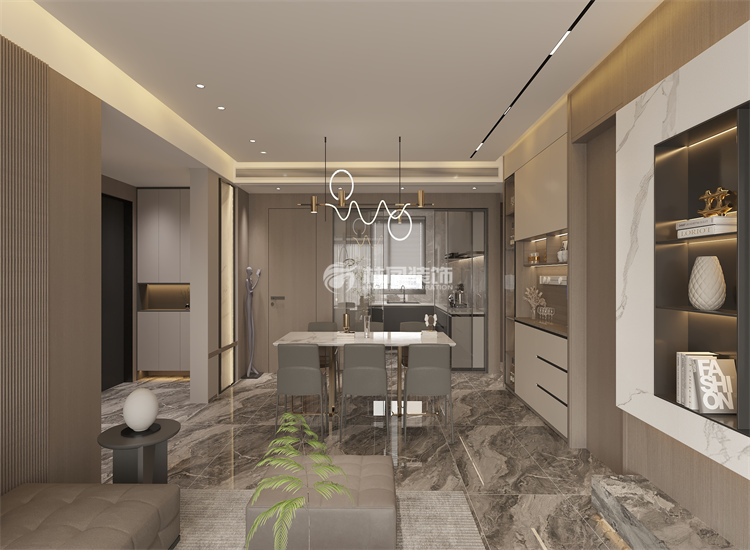 華潤榮華府135㎡意識(shí)風(fēng)格 客廳1.jpg