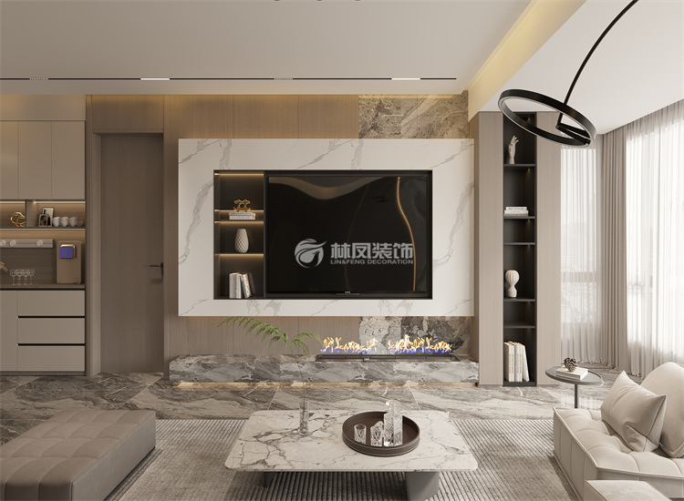 華潤榮華府135㎡意識(shí)風(fēng)格 客廳.jpg