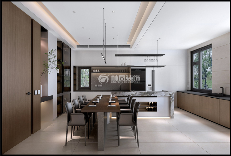 遼中自建別墅-630平米-現(xiàn)代輕奢-餐廳島臺(tái).jpg