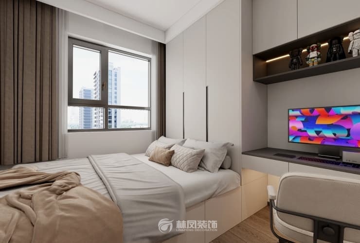 保利公園壹號 124平 現(xiàn)代風(fēng)格 臥室2.jpg