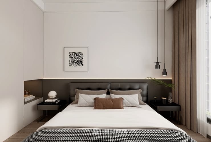 保利公園壹號 124平 現(xiàn)代風(fēng)格 臥室1.jpg