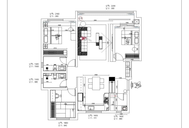 保利公園壹號 124平 現(xiàn)代風(fēng)格 戶型圖.jpg